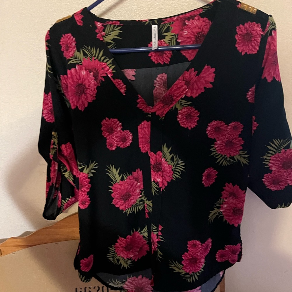 Passport studded detail blouse
